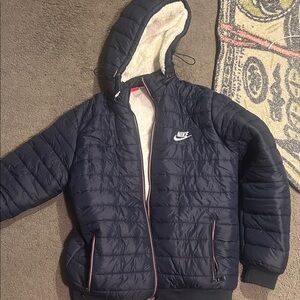 Nike Kids Dark Blue Puffer Jacket